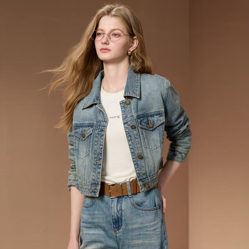 Sancai Women's Fall 2026 Short Denim Jacket