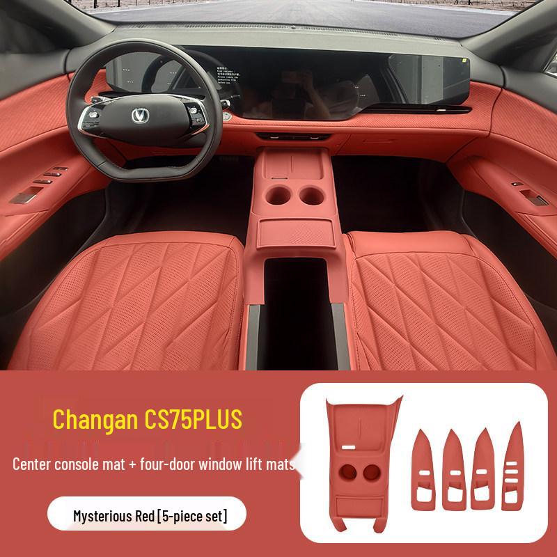 Changan CS75plus HEV Center Console Silicone Gear Shift Protective Pad - Blue Whale Edition