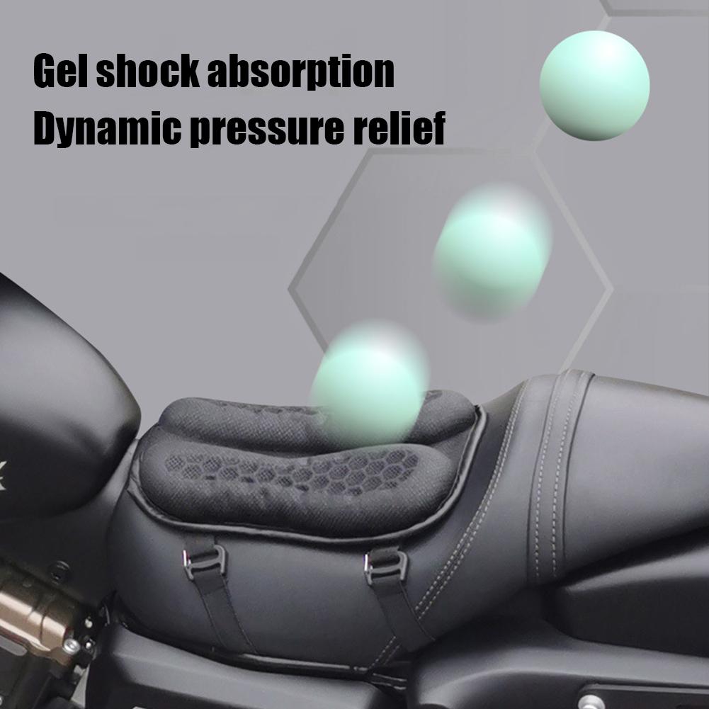 TPE Motorcycle Cushion Anti-Slip Inflatable 3D Blow Air Cushion Breathable Relief Ride Seat Pad Motorbike Accessories