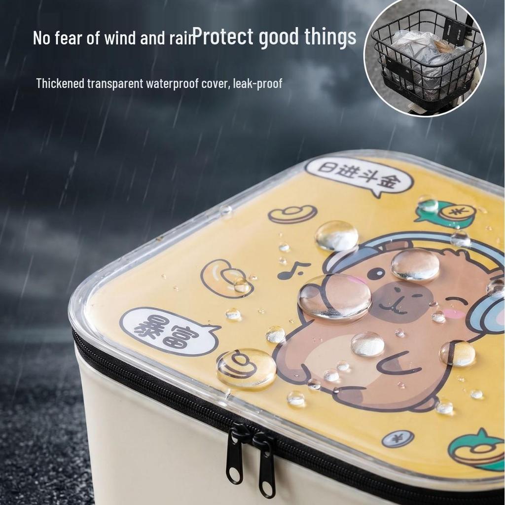 Universal Waterproof Cover for Electric Car, Motorcycle, and Bicycle Basket