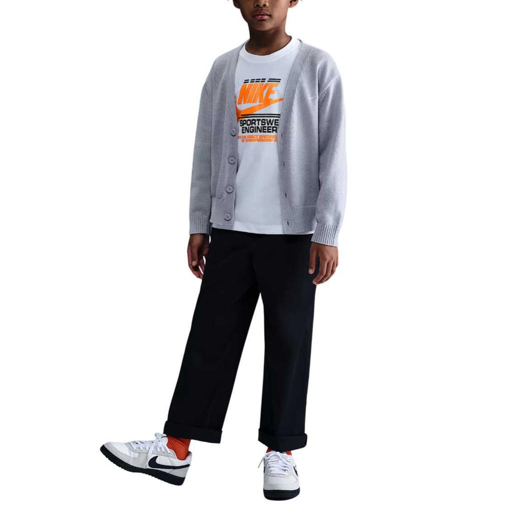 Nike Sportswear T-Shirt Comfortable Fashion Simple Versatile Casual Breathable Short Sleeve Kids Tops HV5217-100