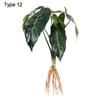 Party Supplies Desktop Ornament Office Shop Simulation Greenery Plant Wall Artificial Hydroponic Plants With Root