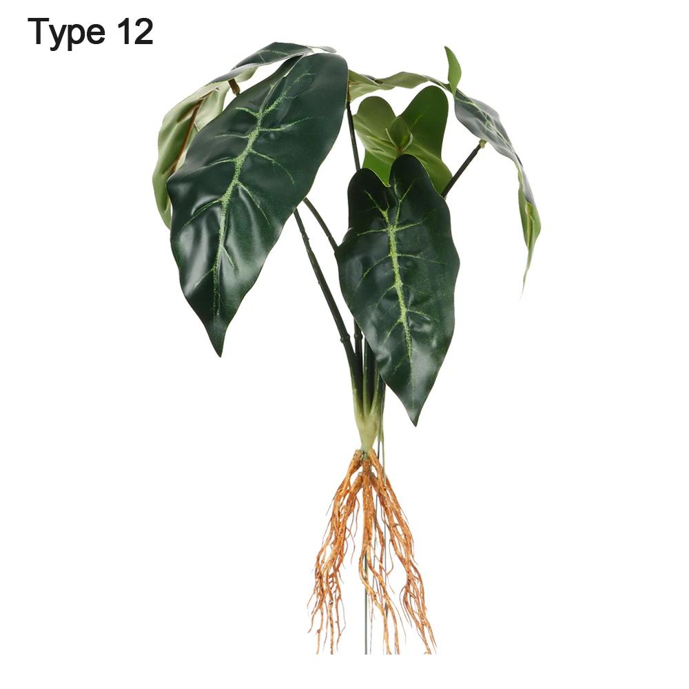 Party Supplies Desktop Ornament Office Shop Simulation Greenery Plant Wall Artificial Hydroponic Plants With Root