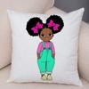 Cute Cartoon Girl Pillowcase Sofa Cushion Cover Home Children's Room Decoration