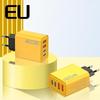 120W Dual PD & USB Charger for Apple, Huawei, Xiaomi - EU/US/UK Plug, Type-C Fast Charging