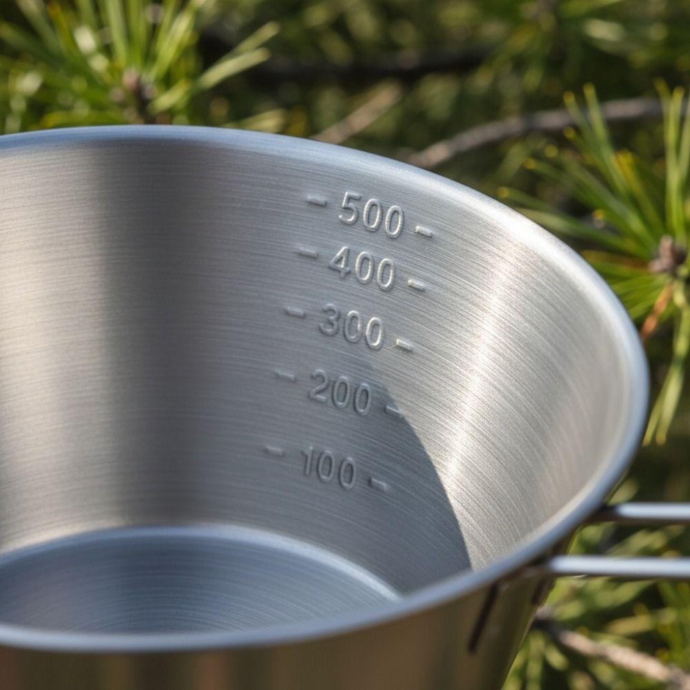 Stainless Steel Sierra Cup 300ml/500ml Portable Bowl Durable Camping Cup Backpacking