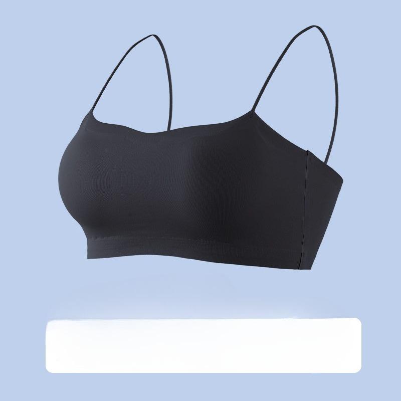Female Spring and Summer Thin Shoulder Belt Anti Light Ice Silk Invisible No Trace Slings On The Bra