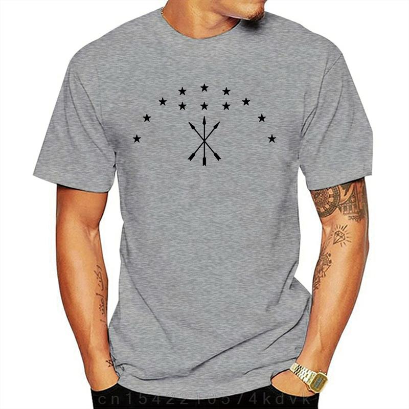 Neues bedrucktes T-Shirt tscherkessische Flagge adyge adige adygi adygekher kurzärmelig Mode lockeres Oberteil Herren Individualisierung