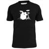 Mens Drum Kit Silhouette T Shirt Music Rock Drummer