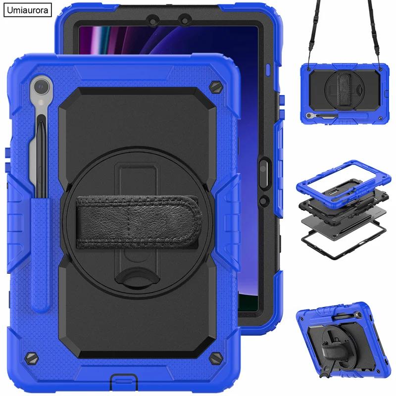 Étui Robuste pour Tablette Samsung Tab S11 S10 S9 FE Plus 13.1 12.4 Pouces S8 S7 A11 Étui Silicone Armure Support pour Enfants Housse antichoc Tab A11 A9 8.7Inch