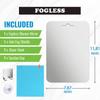 Big Size Acrylic Mirror for Bathroom Shower Unbreakable Fogless Fog Free Travel Size Washroom Accessory Shaving Mirror