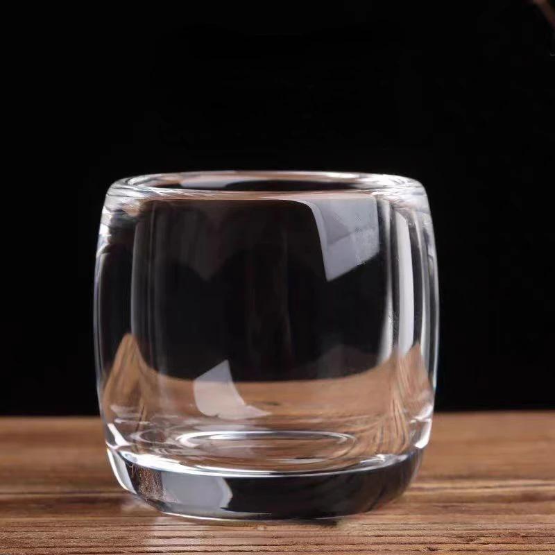 100ml Crystal Glass Tea Cup Thickened Wine Cup Transparent Master Cup Wholesale Cups Single Tea Set Glass Cups Gifts for Wedding