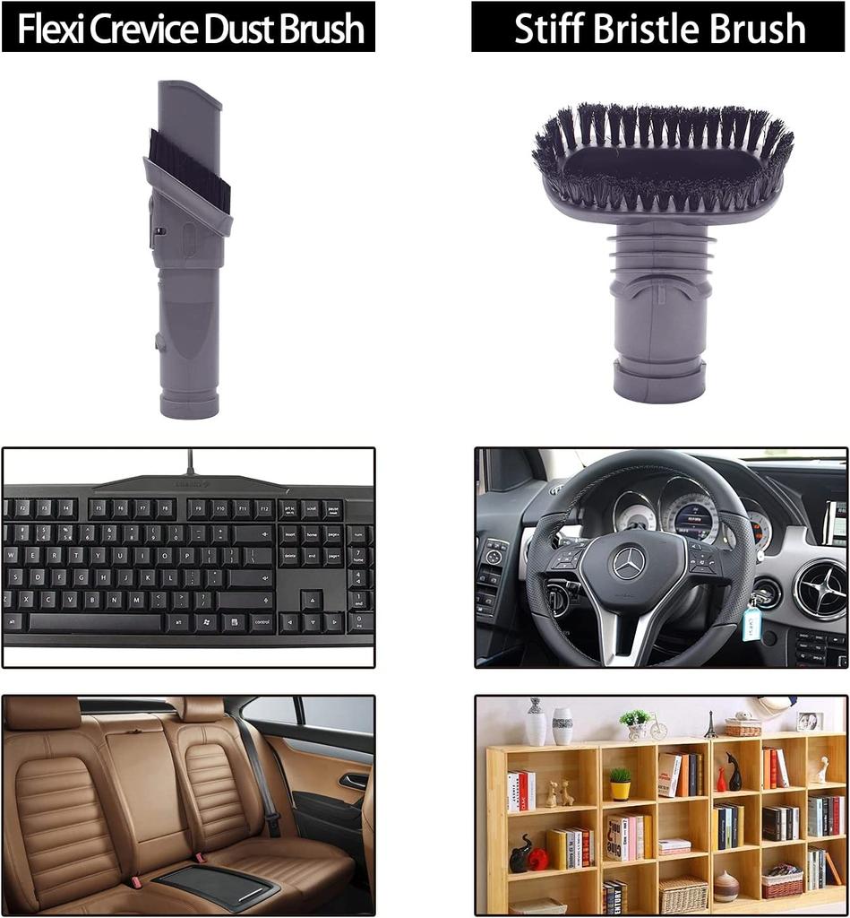 Ersättningstillbehör Verktyg Borstkit för Dyson V6 DC24 DC33 DC35 DC44 DC45 DC58 DC59 DC62 DC74 Sladdlösa Dammsugartillbehör