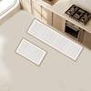 2Pcs/Set Durable Bathroom Mat Non-Slip Long Floor Mat Simple Stripes Bath Rug  Home Decoration