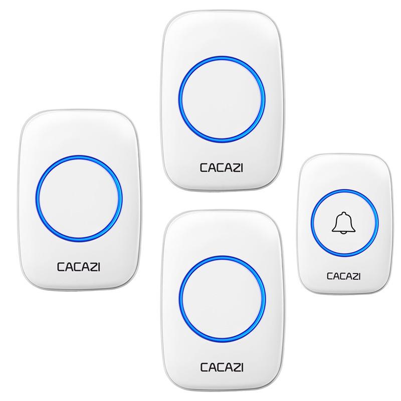 Wireless Waterproof 3-in-1 Doorbell with Flashing Light & Battery Power