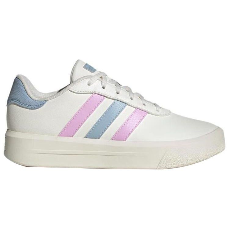 Adidas Neo Court Platform Comfortable Versatile Non-Slip Durable Low-Top Skate Shoes Women Sneakers White IE9987