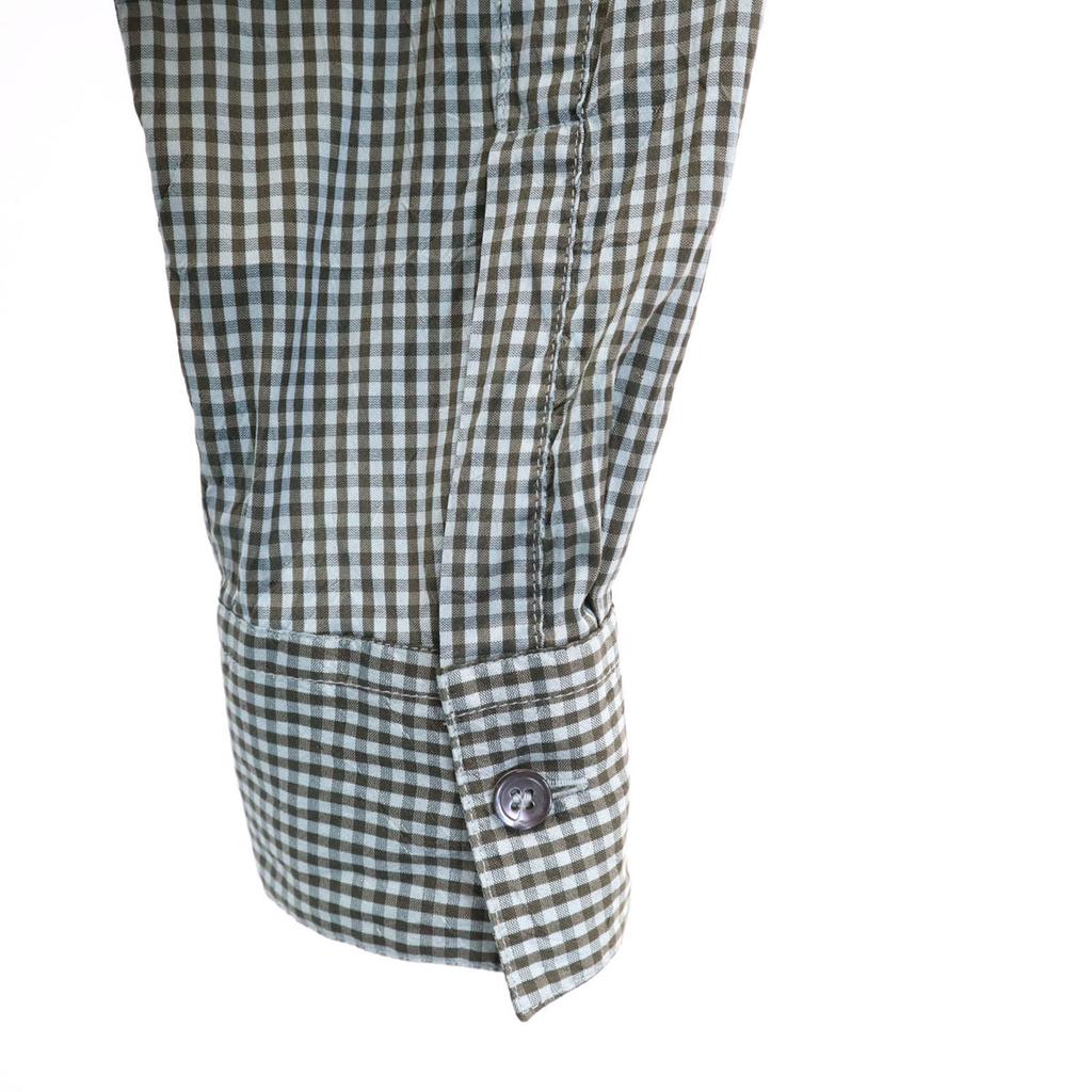 ARMANI COLLEZIONI made in Italy Check Pattern Long sleeve shirt 44 Brown Men's Used