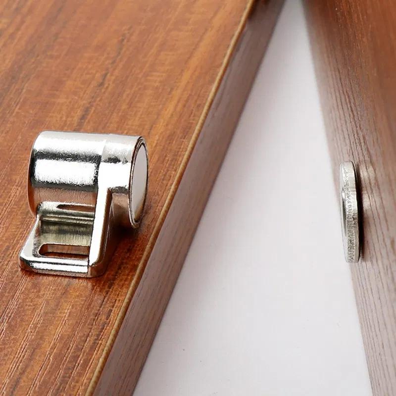 Magnetic Cabinet Latch Zinc Alloy Door Catch Furniture Door Stopper for Children Safety