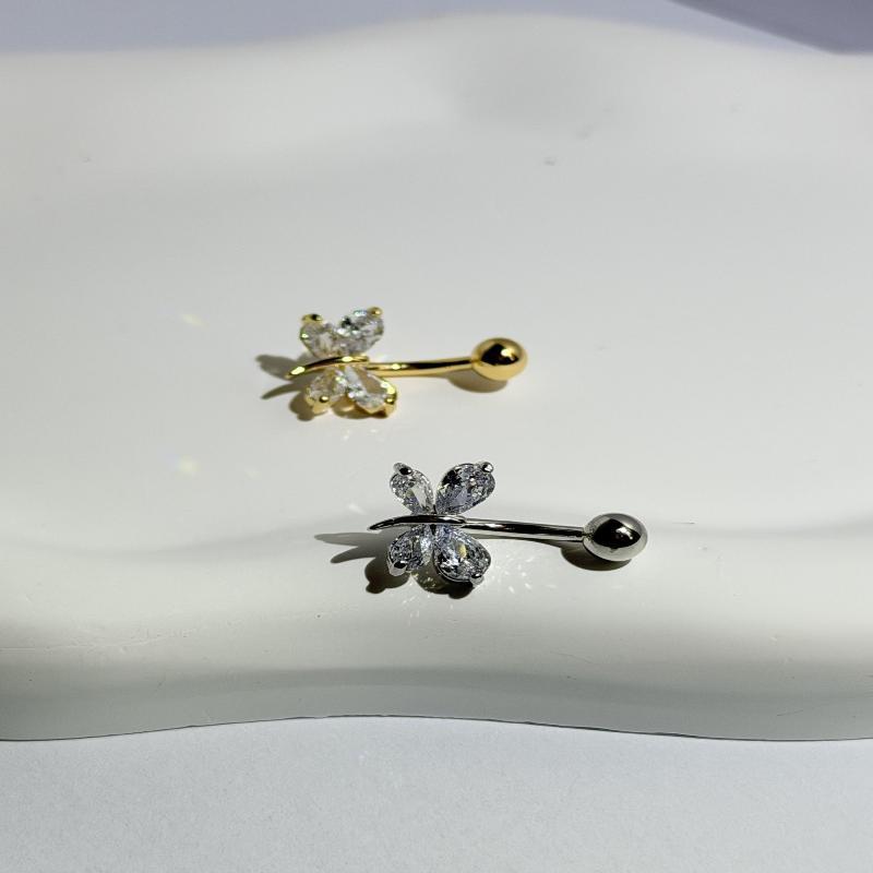 Dragonfly Butterfly Belly Button Ring Navel Piercing Sexy Belly Rings Body Piercing Navel Rings Body Jewelry For Women Girls