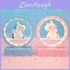 Cute Cartoon Unicorn Led Night Light Music Box Desktop Decor Ornament For Birthday And Anniversary Gift