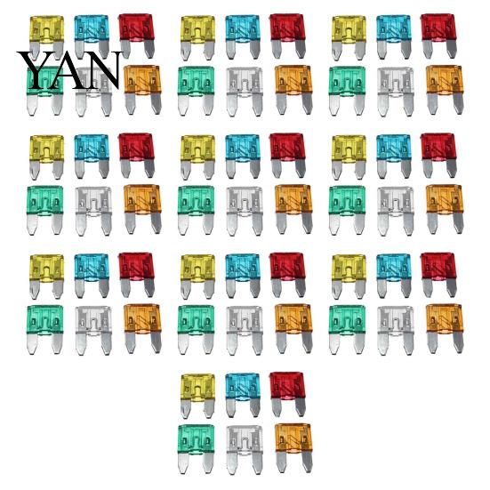 Truck Fuse 60Pcs 5/10/15/20/25/30A Assorted Auto Car Assortment Kit Standard Mini Blade Fuses