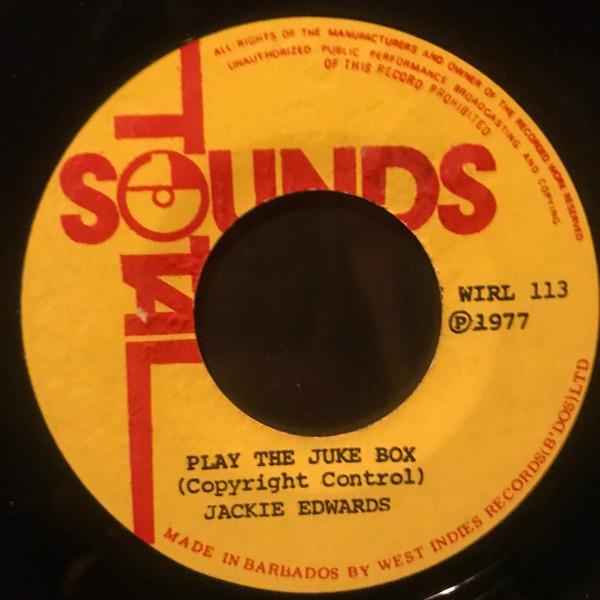 

7inch Record JACKIE EDWARDS Play The Juke Box TSWIRL113 Total Sounds Barbados Pop Used