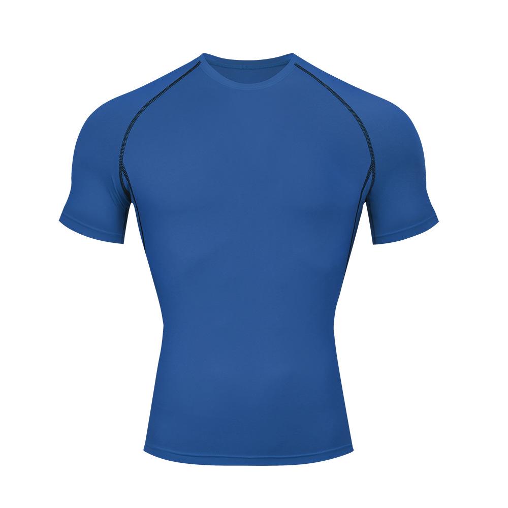 Men's Quick-Dry Sports Compression T-Shirt - Breathable, Elastic, Short Sleeve Fitness Wear