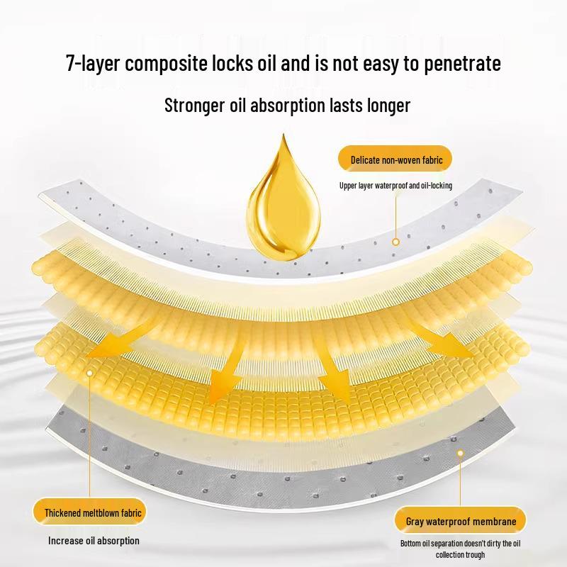 Thickened Grey Oil-Absorbing Cotton Paper for Range Hood Oil Tray