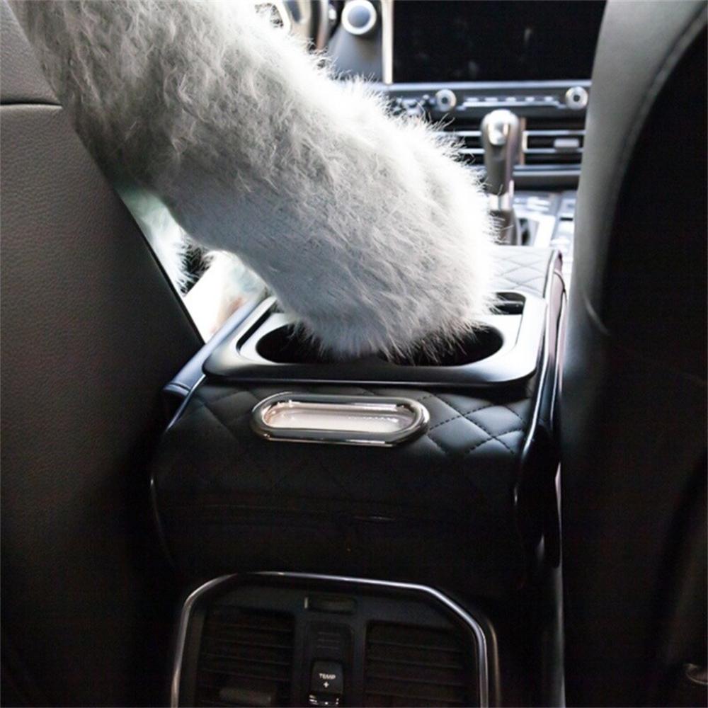 Car Armrest Cushion 5-In-1 Center Console Cover With Cup Holder Tissue Box Slot