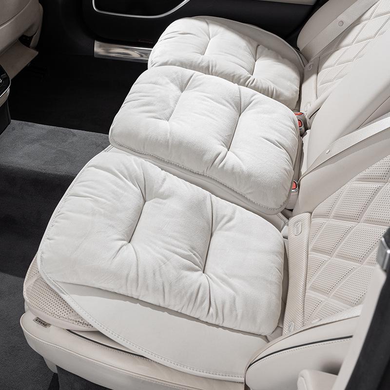 High-End Plush Heated Car Seat Cushion for Autumn and Winter