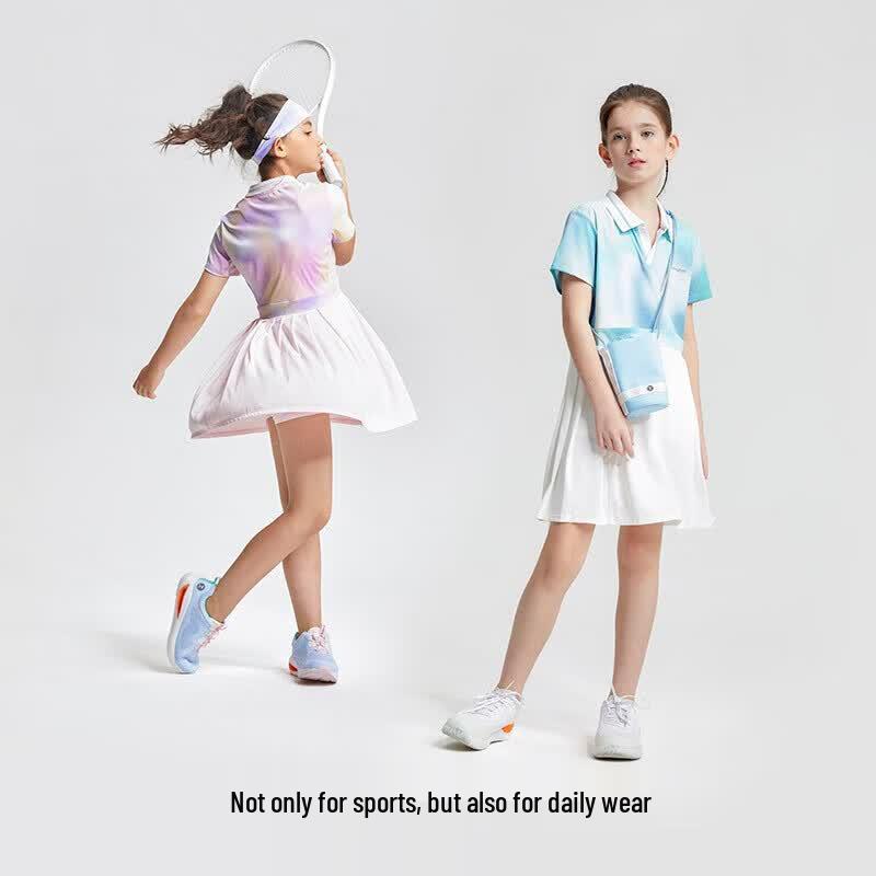 moodytiger Girls' Summer Sun Protection Tennis Polo Dress