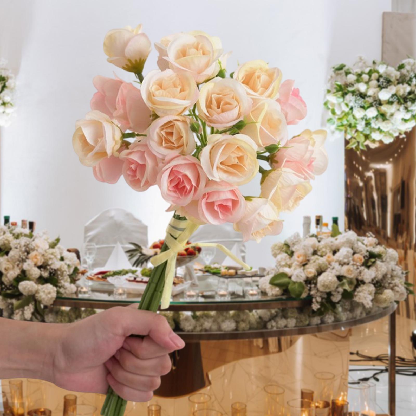 

Fake Floral Bouquet of 27 Heads for Dining Table And Party Decorations шампанского