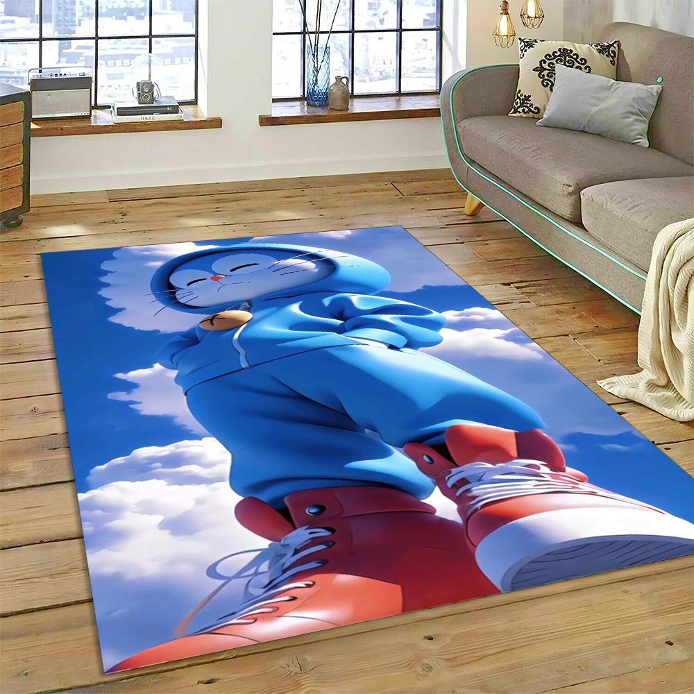 3D D-Doraemon Cartoon Dream Carpet Rug for Living Room Bedroom Home Sofa Decoration,Kids Play Non-slip Floor Mat