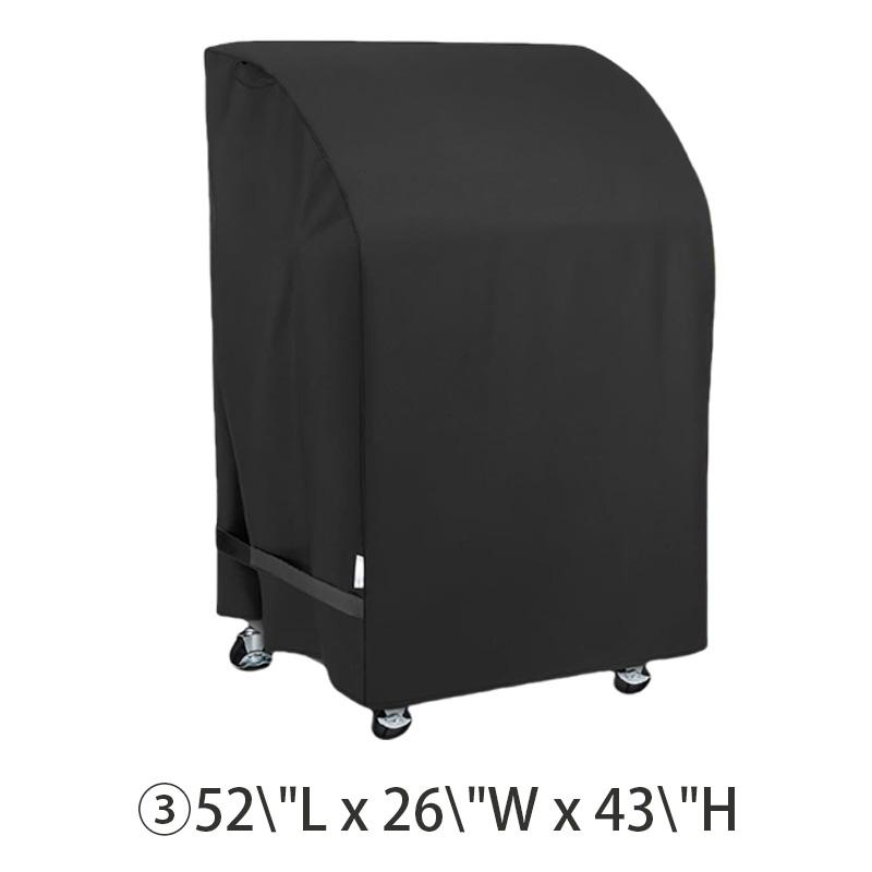 Outdoor Barbecue Grill Cover Black BBQ Grill Storage Cover Proofdust Cloth Grill Protection Parts Multiple Size Options