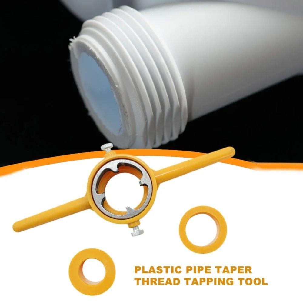 6Pcs/Set Plastic Water Pipe Die Plumbing Pipe Threader Tap Portable NPT Die  Pumps Pipes Die