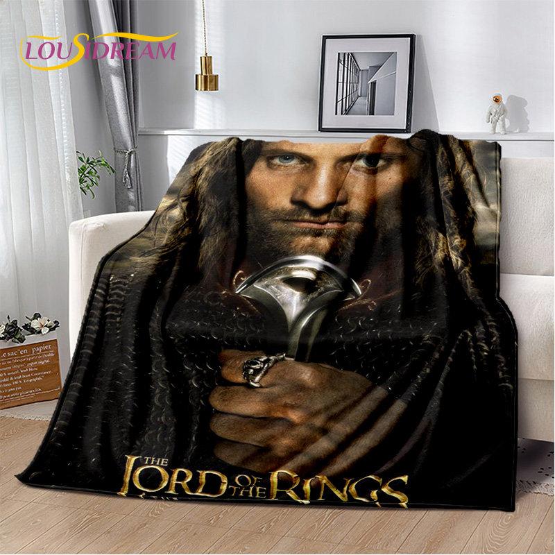L-Lord of the Rings H-Hobbit Soft Plush Blanket,Flannel Blanket Throw Blanket for Living Room Bedroom Bed Sofa Picnic Cover Kids