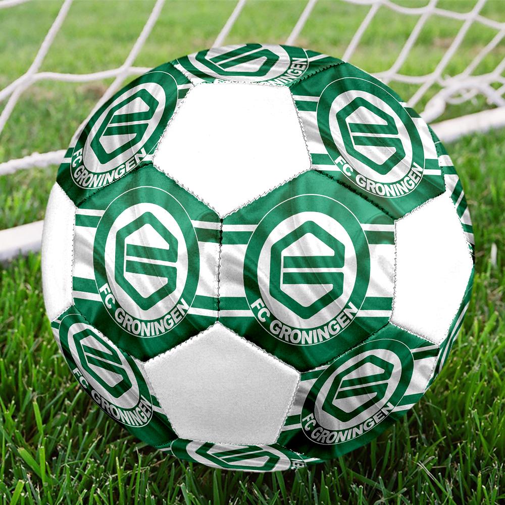Groningen FC Soccer Ball, Colorful, Suitable for All Ages, Machine-stitched, PVC Material, Competition Grade, Durable and High Bounce