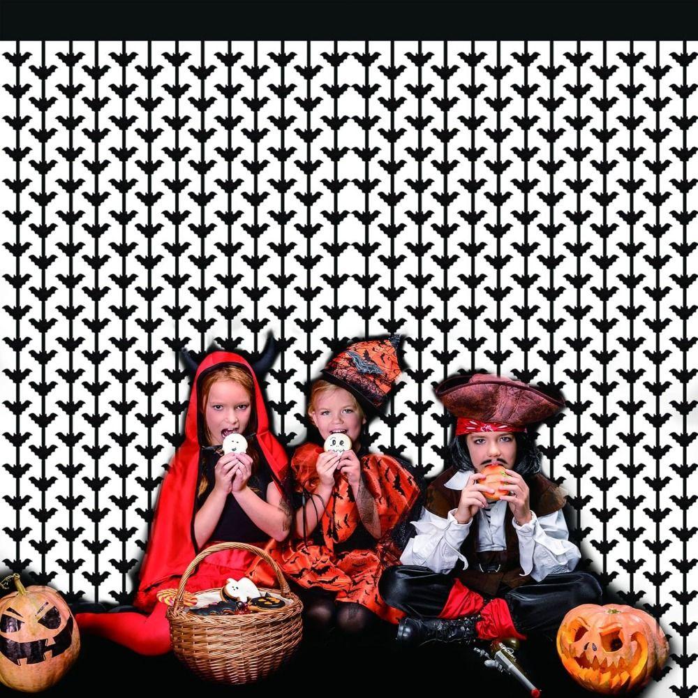 Hanging Halloween Party Backdrop Easy To Install Streamers Curtains  Outdoor