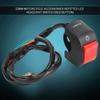 Motorcycle 7 8inch Handlebar Mount LED Headlight On Off Switch with Red Button