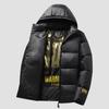 Black Gold Cotton Clothes Men's and Women's Detachable Hooded Thickened Straps Cotton Clothes Down Cotton Jackets