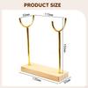 Bracelet Holder Organizer Elegant Watch Display Desktop Stand Wooden Base for Men