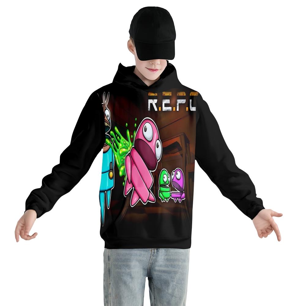Men Women REPO Hoodies Streetwear Casual Graphic Printed Hooded Pullover Sweatshirts