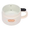 Panela Elétrica 1.6L Antiaderente Multiuso Panela de Arroz Panela de Macarrão para Cozinha Dormitório Escritório Branco