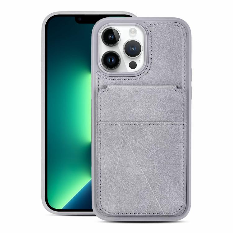 Multifunctional Vertical Flip Card Wallet Holder Vegan Leather Back Phone Case