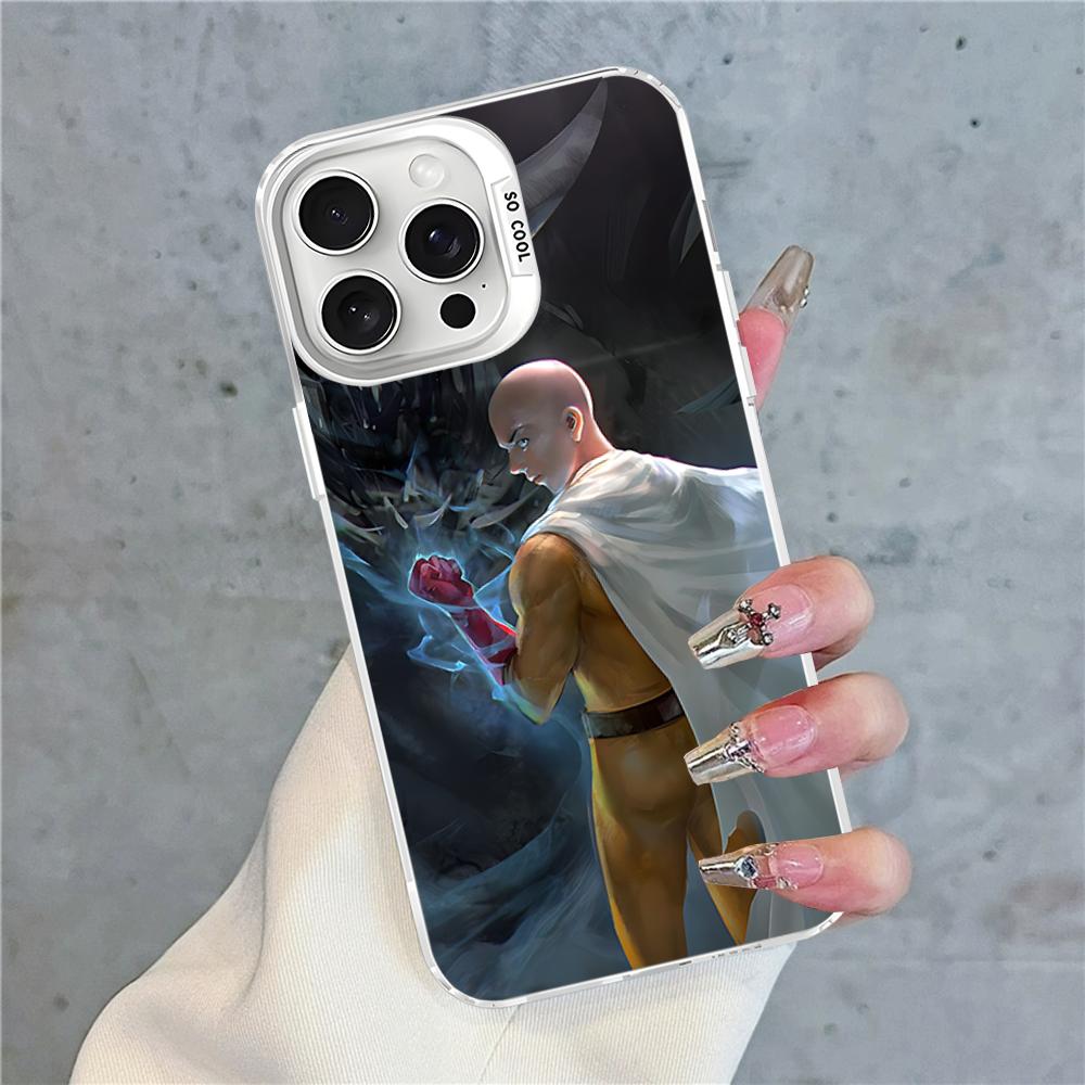 One Punch Man Phone Case For IPhone 16 15 14 13 12 11 Pro Max X XR XSMAX 8 7 Plus Matte Shockproof Back Cover