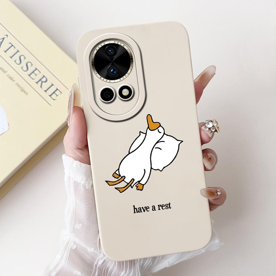 For Huawei nova 12 / Nova 12 Pro 12 Ultra Phone Case NOVA 12s 12 SE Cute Soft Liquid Silicone Shockproof Bumper Cover Soft Funda