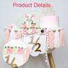 1/2 Birthday High Chair Banner Backdrop Decor Party for Celebration