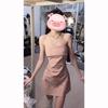 Pure Desire Style Pink Three-dimensional Bow Tube Top Dress Women's Autumn and Winter Sexy Small Fragrant Style Thin Waist Birthday Dress