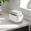 2 in 1 Dispenser di sapone per piatti, dispenser di sapone liquido, contenitore per sapone con porta spugna per cucina, bagno, accessori per il lavaggio