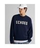 Embroidered Applique Knit Pullover Navy